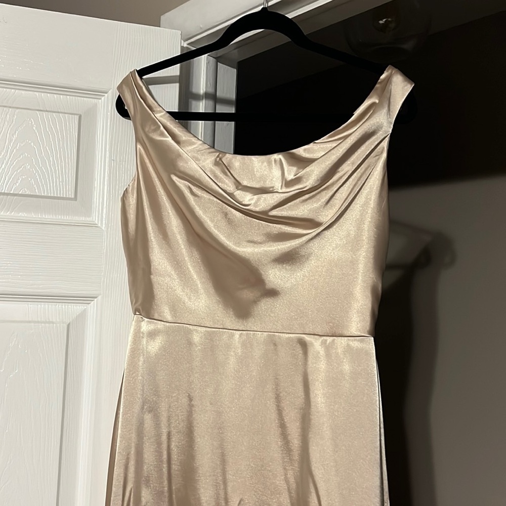 Champagne Colored Bridesmaid Gown